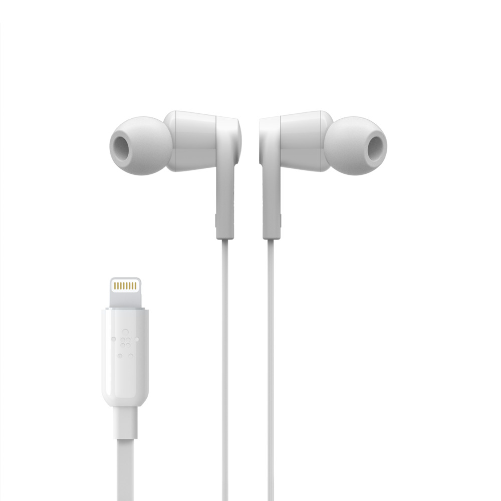 Matériels audio écouteurs BELKIN avec connecteur Lightning Blanc infinytech Réunion 05