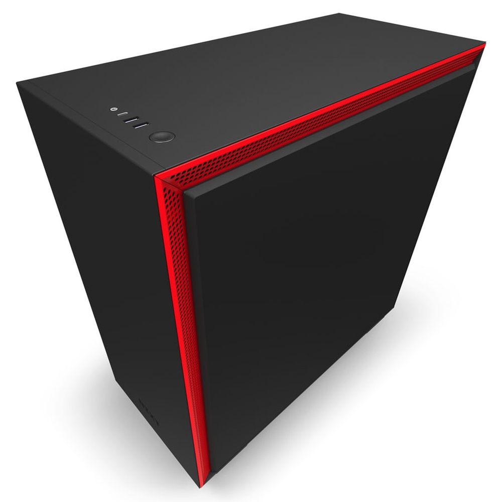Matériels informatique boitier pc NZXT H710 Noir Rouge infinytech Réunion 02