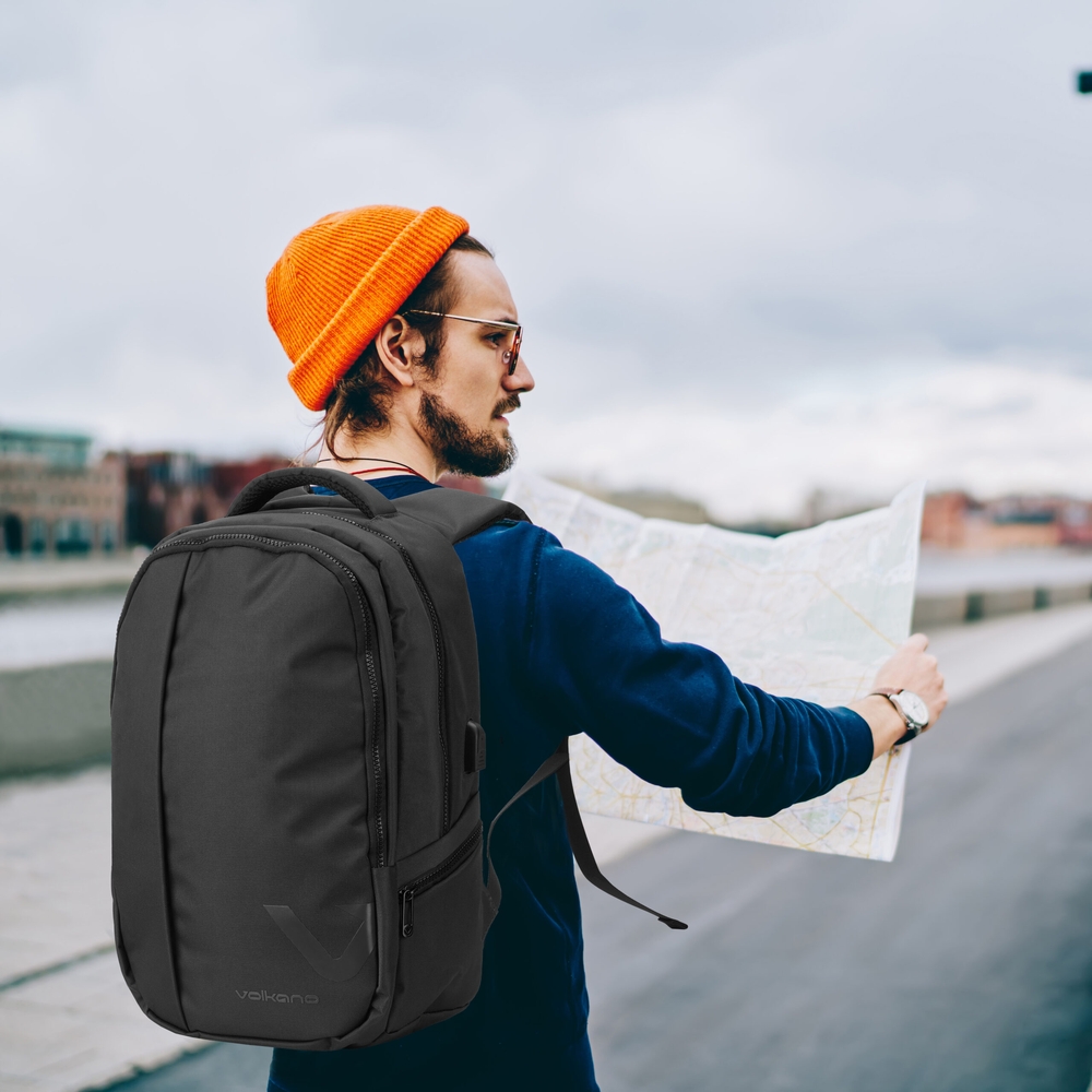 Accessoires informatique sac à dos VOLKANO Midtown Series 15.6 Noir infinytech Réunion 02