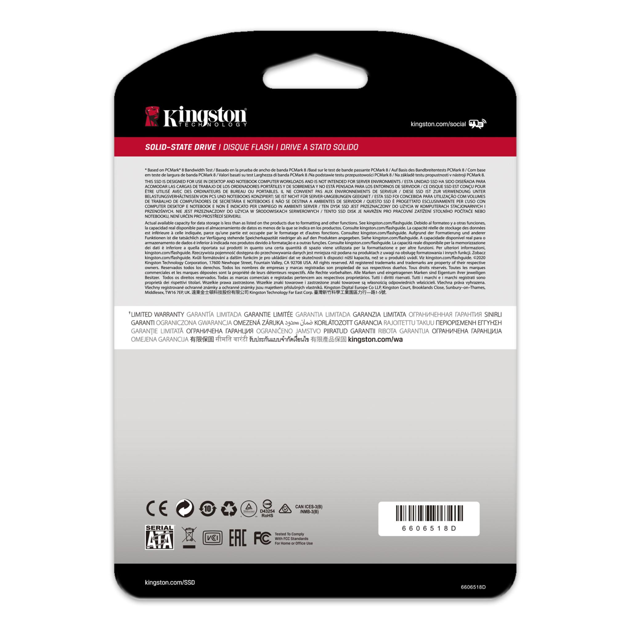 Matériels informatique disque SSD 2.5 SATA Kingston A400 240 Go infinytech Réunion 05