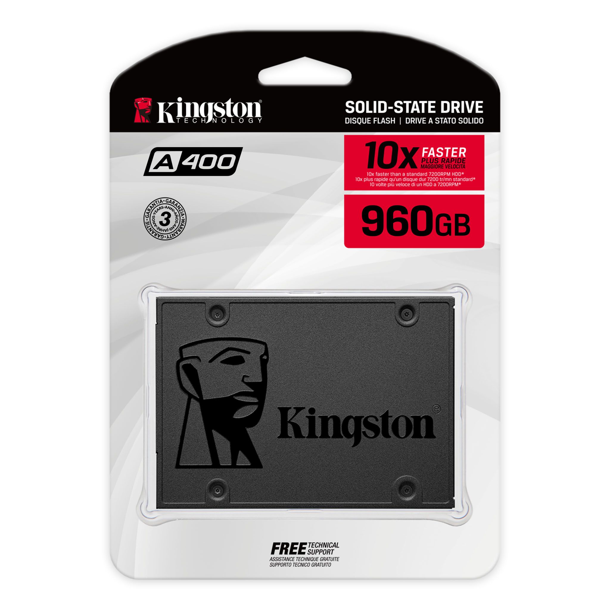 Matériels informatique disque SSD 2.5 SATA Kingston A400 960 Go infinytech Réunion 04