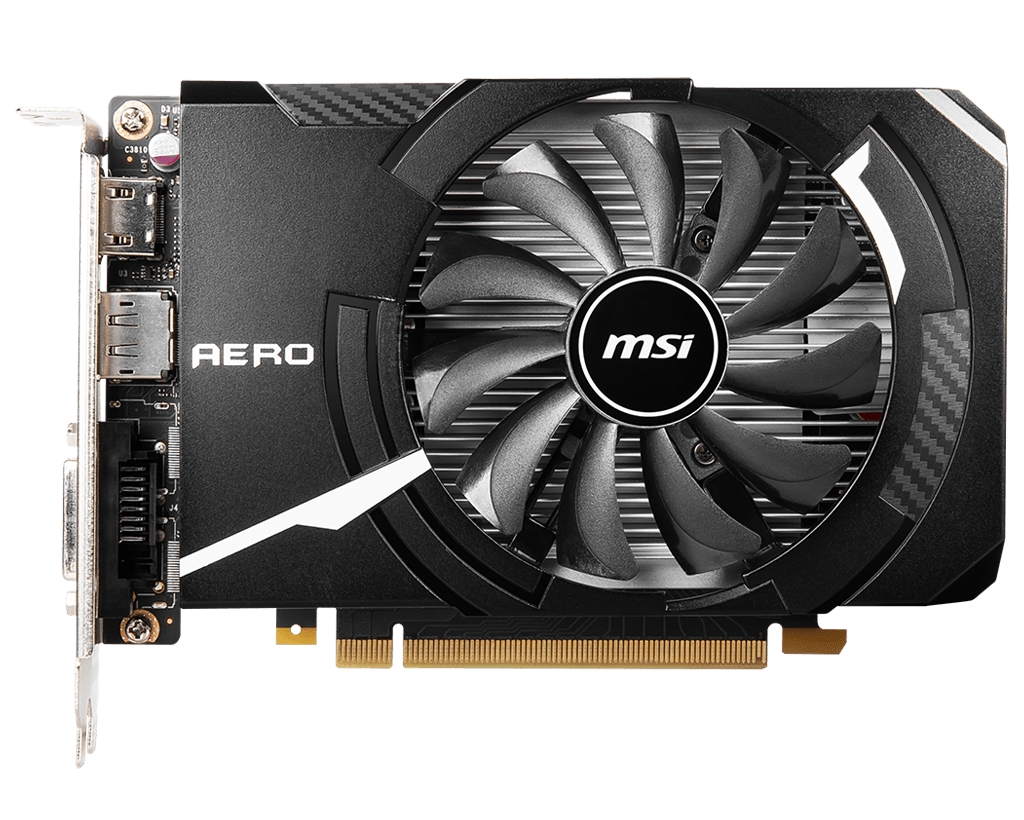 Matériels informatique carte graphique MSI GeForce GTX 1650 D6 AERO ITX OC 4Go GDDR6 infinytech Réunion 02