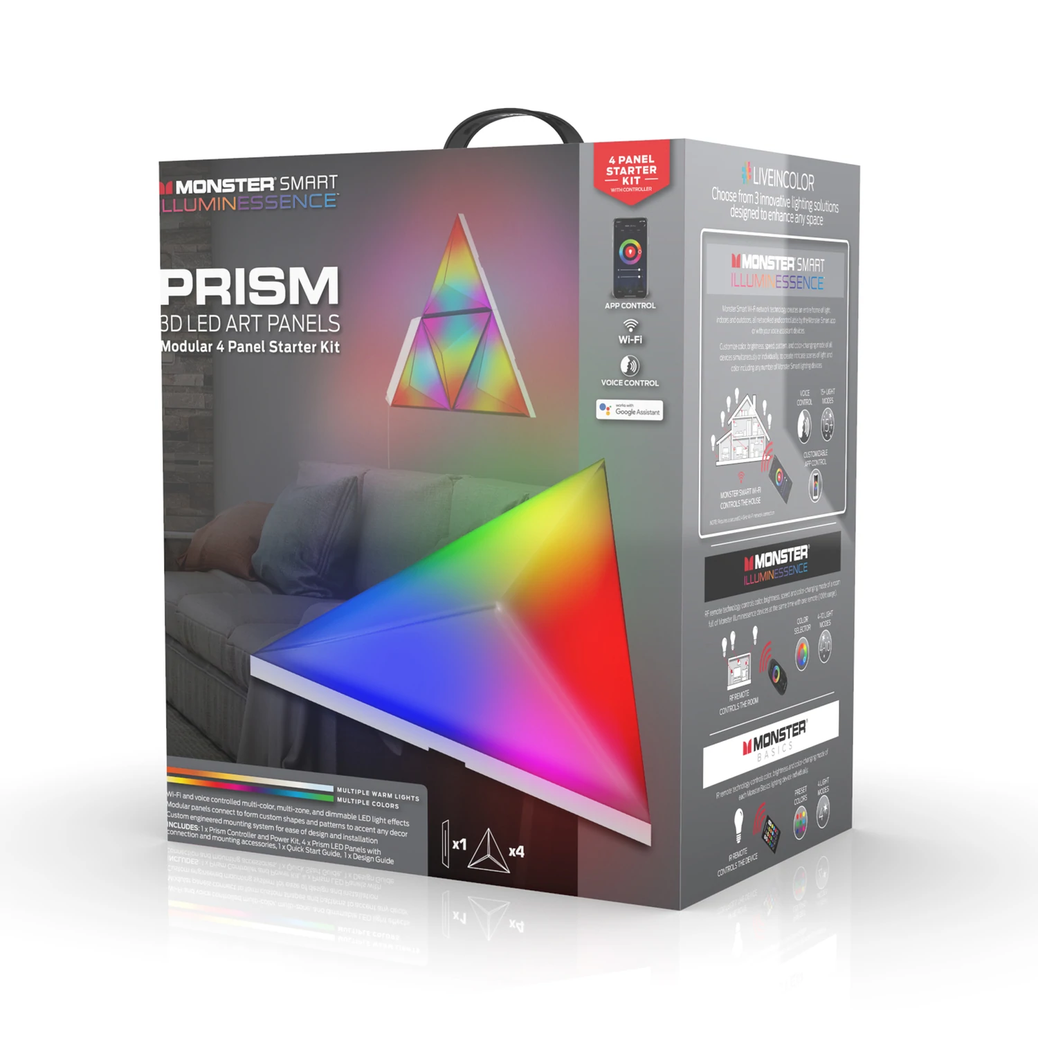 MONSTER Illuminescence Smart Prism LED 3D infinytech Réunion 02