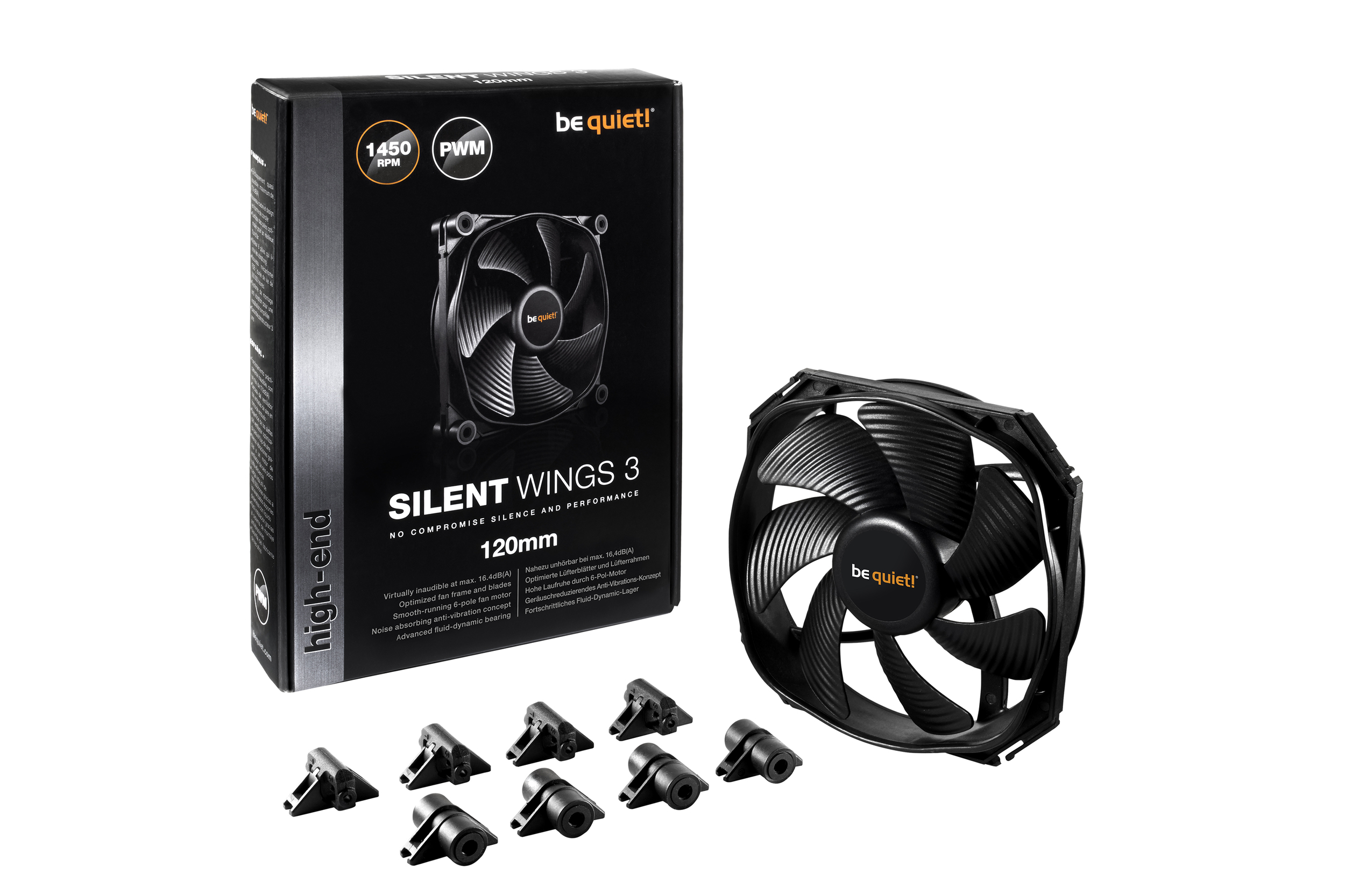 Matériels informatique ventilateur BE QUIET SILENT WINGS 3 PWM 120mm infinytech Réunion 04