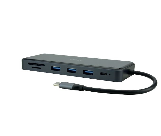 Matériels informatique station daccueil 12 ports MCL USB3C557 HDMI VGA RJ45 infinytech Réunion 01