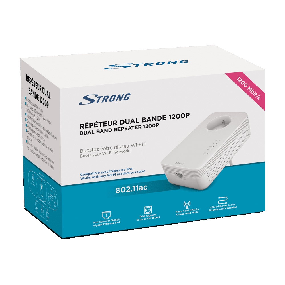 Matériels informatique répéteur STRONG 1200P Dual Band infinytech Réunion 04