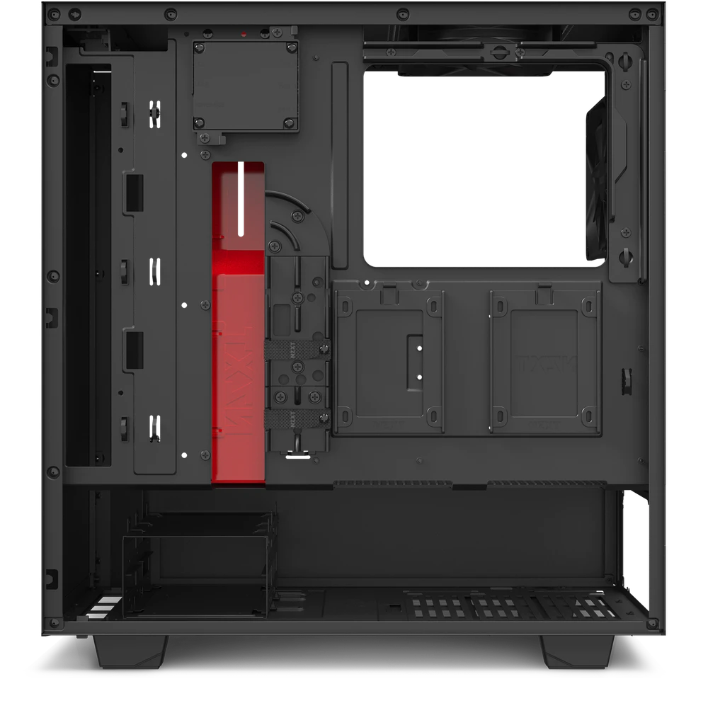 Matériels informatique boitier NZXT H510i Noir Rouge infinytech Réunion 04