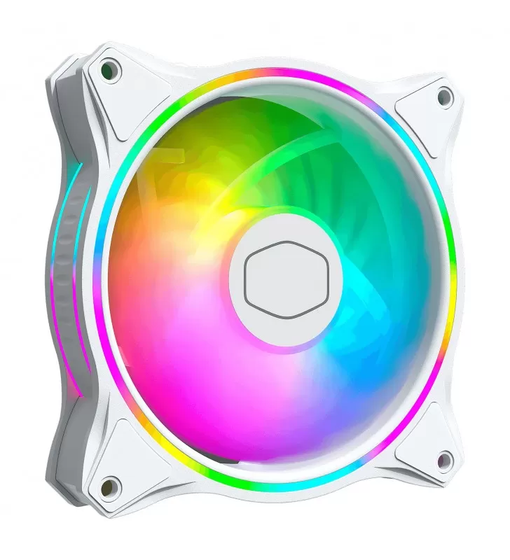Matériels informatique ventilateur COOLER MASTER MasterFan MF120 Blanc infinytech Réunion 01