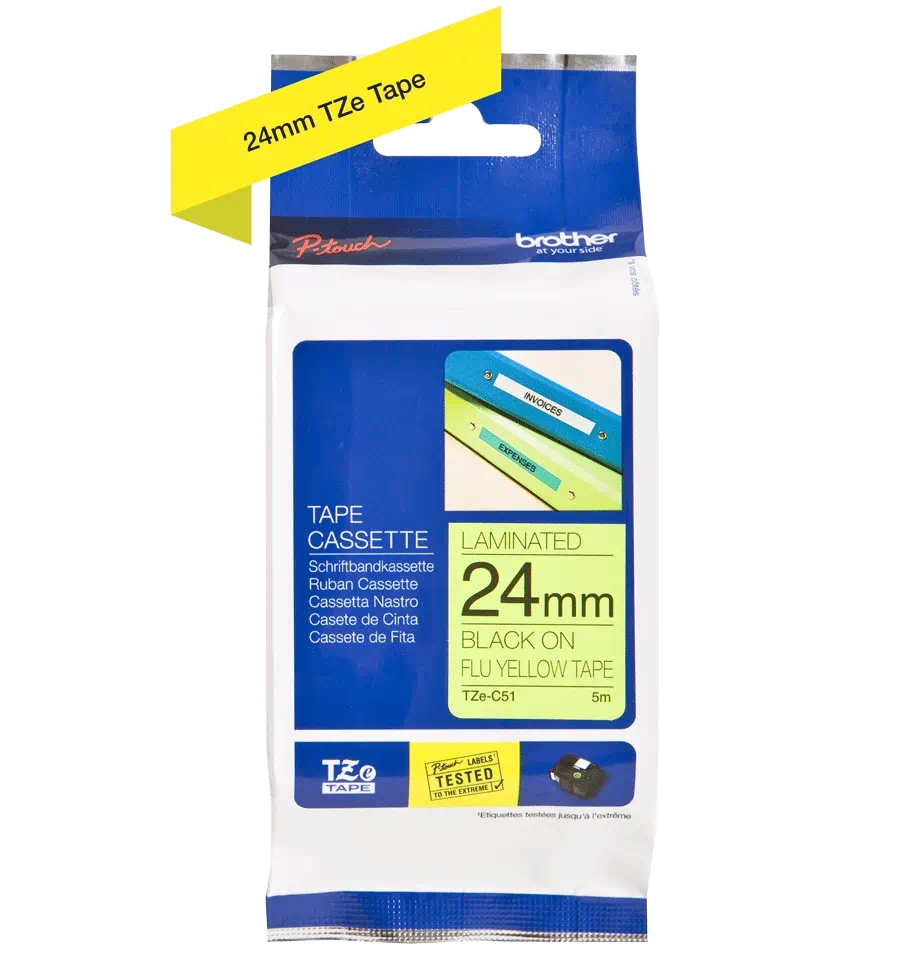 Consommables informatique cassette à ruban BROTHER TZe-C51 infinytech Réunion 01
