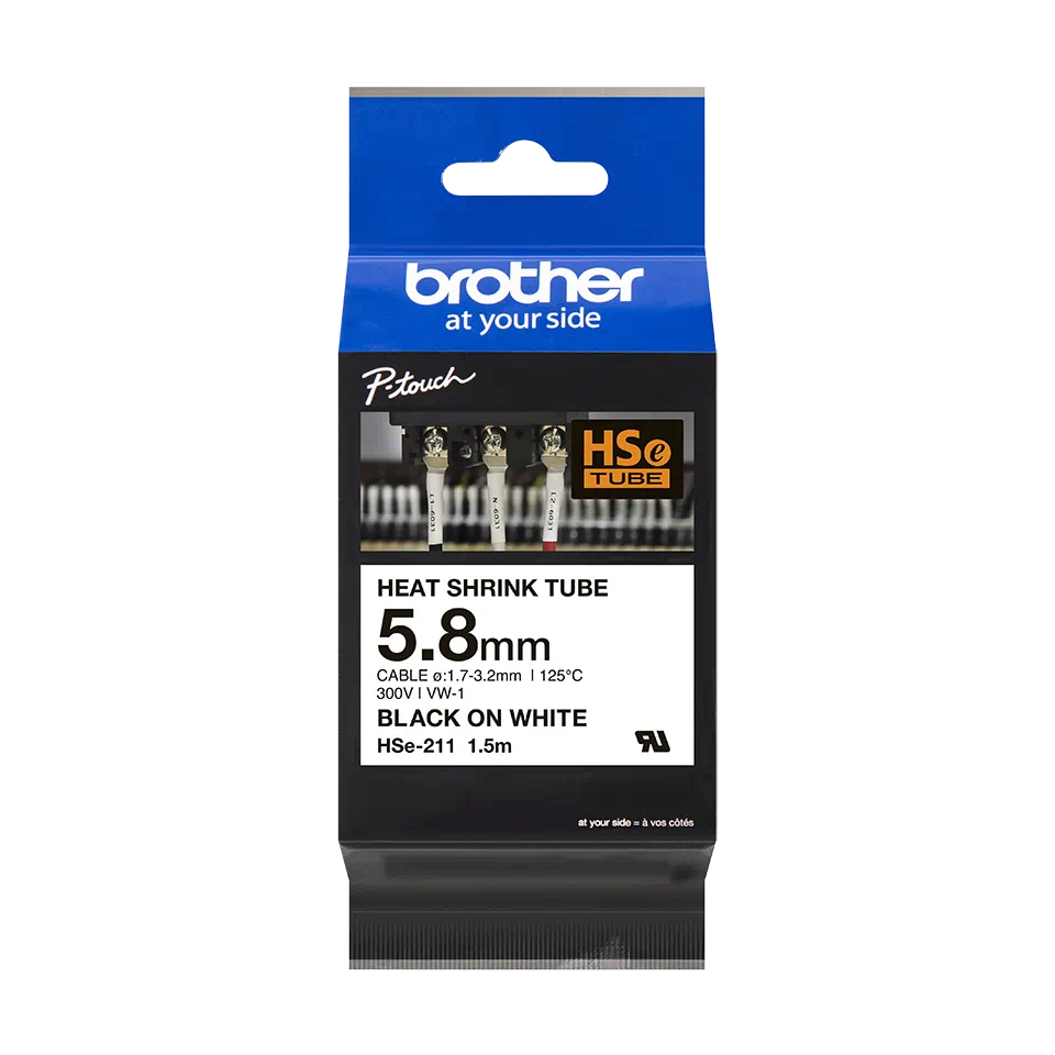 Consommables informatique ruban thermorétractable BROTHER HSe-211 infinytech Réunion 01