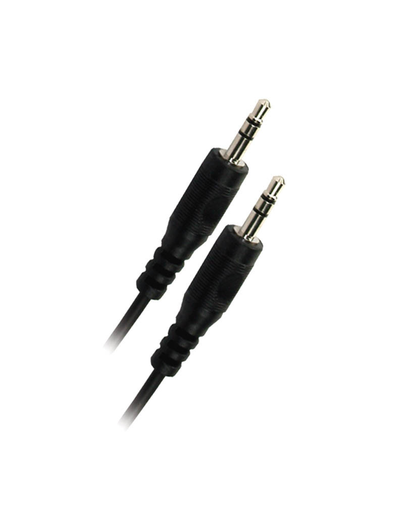 Matériels informatique câble APM 418013 Jack 3.5mm Mâle Mâle 1.5m Noir infinytech Réunion 01