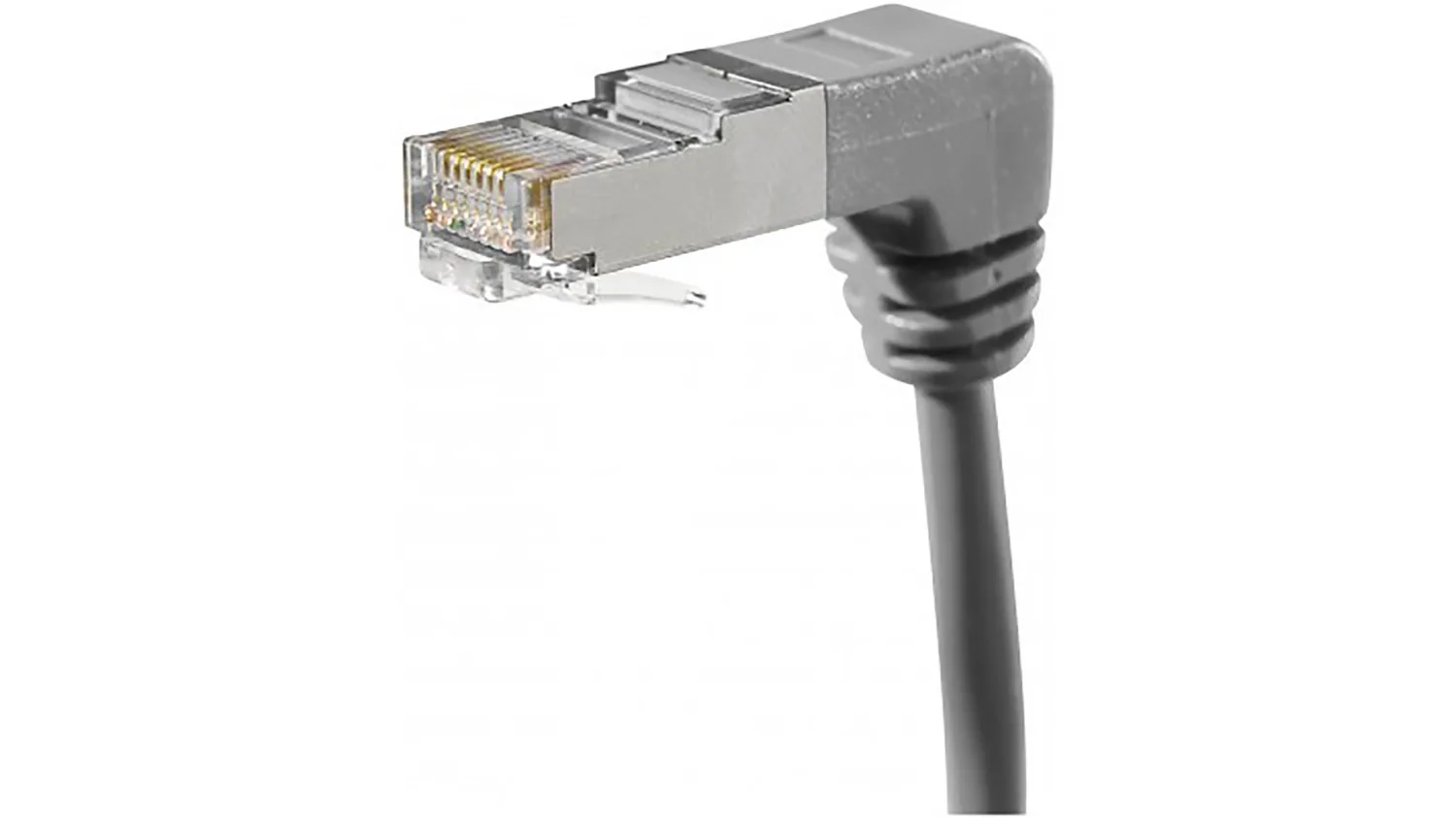 Matériels informatique câble réseau RJ45 Cat5e FUTP Coudé Bas 3m Gris infinytech Réunion 01