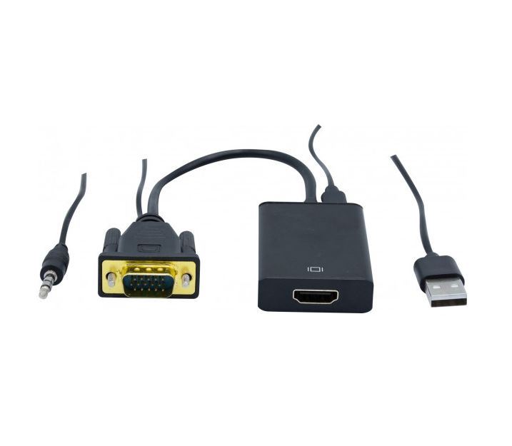 Matériels informatique convertisseur VGA avec audio vers HDMI 17cm infinytech Réunion 02