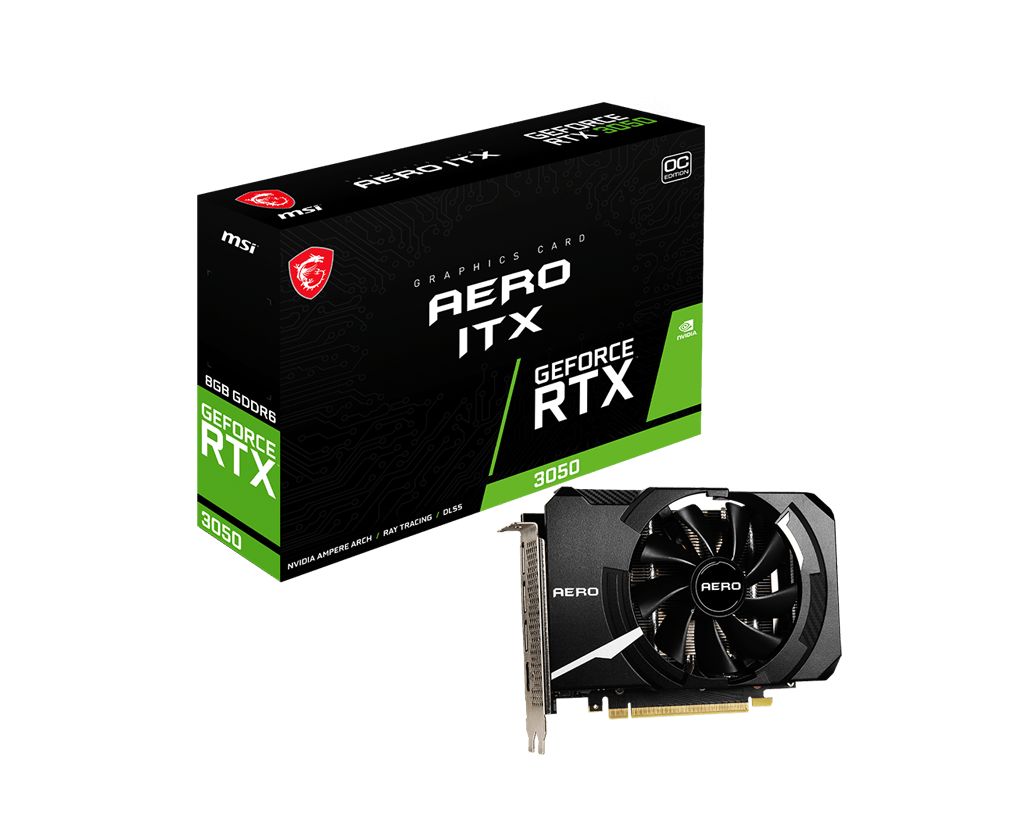 Matériels informatique carte graphique MSI GeForce RTX 3050 AERO ITX 8G OC infinytech Réunion 01