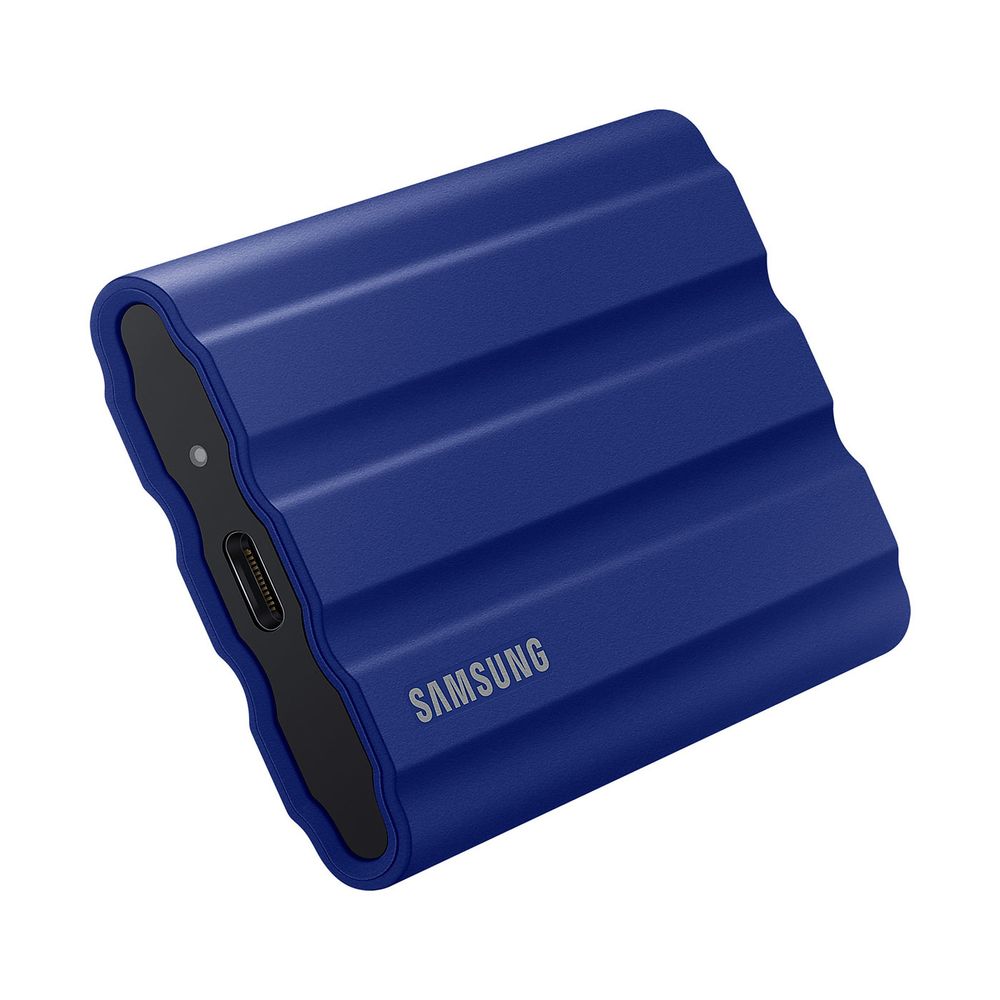 Disque dur SSD externe SAMSUNG Pack T7 1To bleu + Etui Samsung en