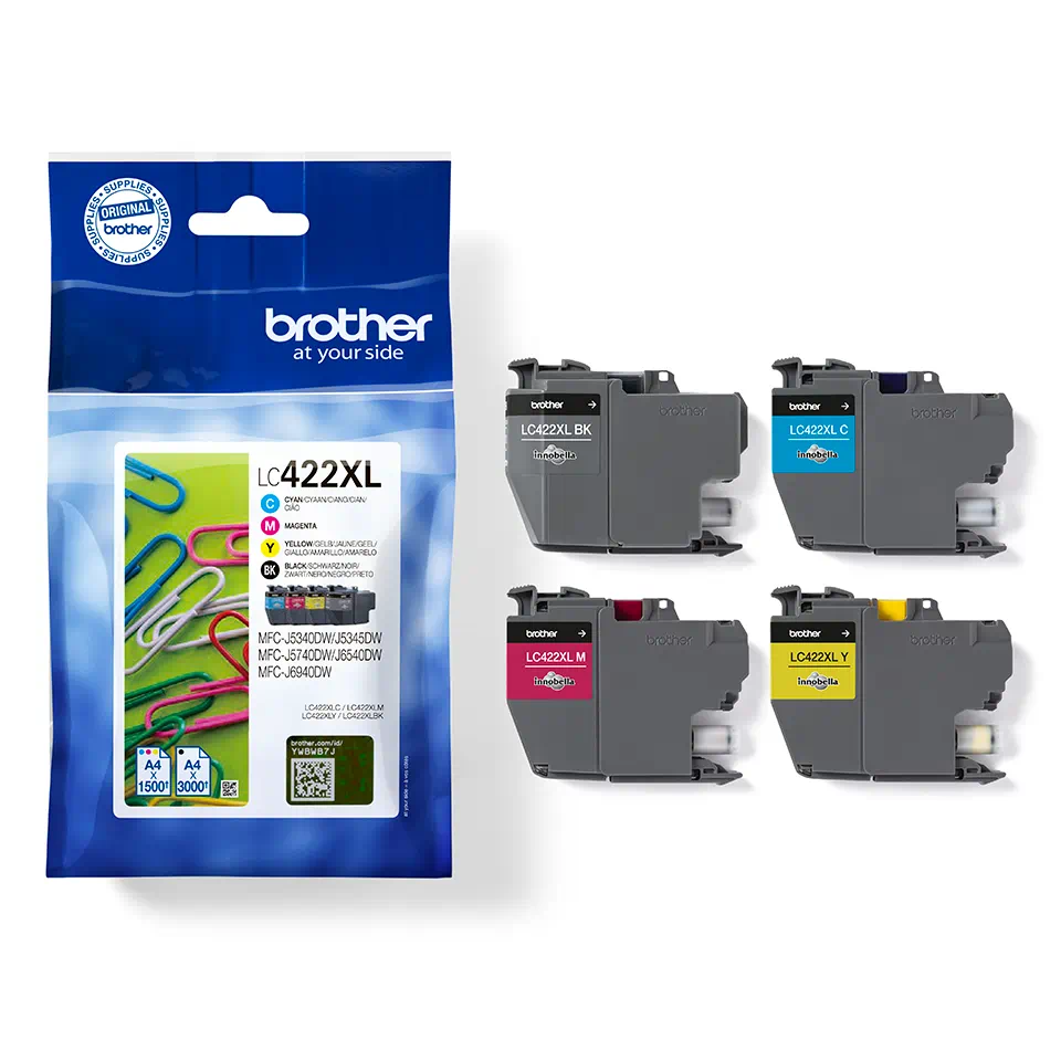 Consommables informatique cartouche dencre BROTHER LC422XLVAL Multipack infinytech Réunion 01
