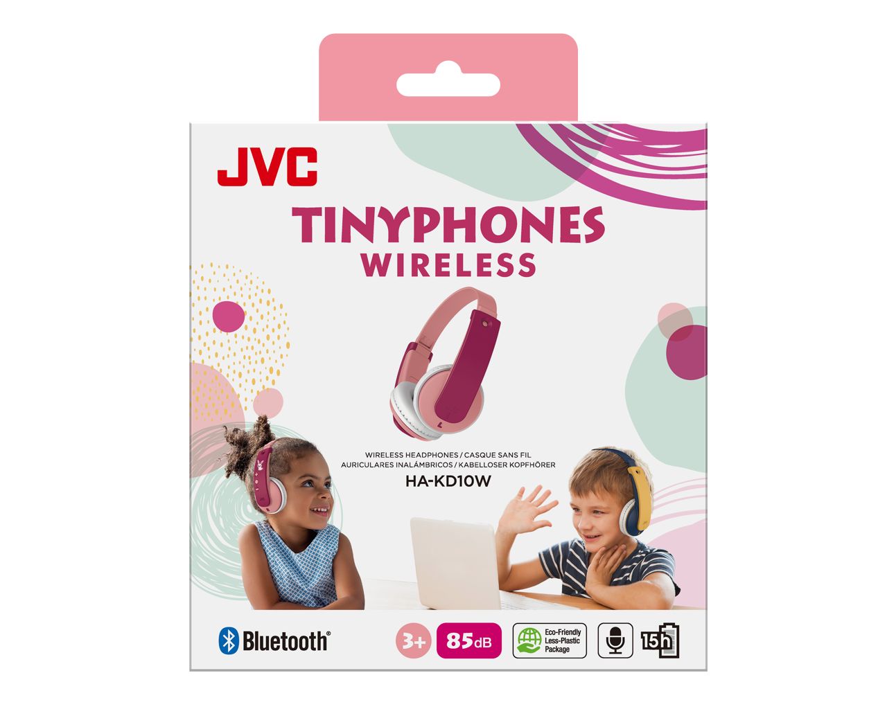 Matériels audio casque pour enfant JVC HA-KD10W Bluetooth Rose infinytech Réunion 04