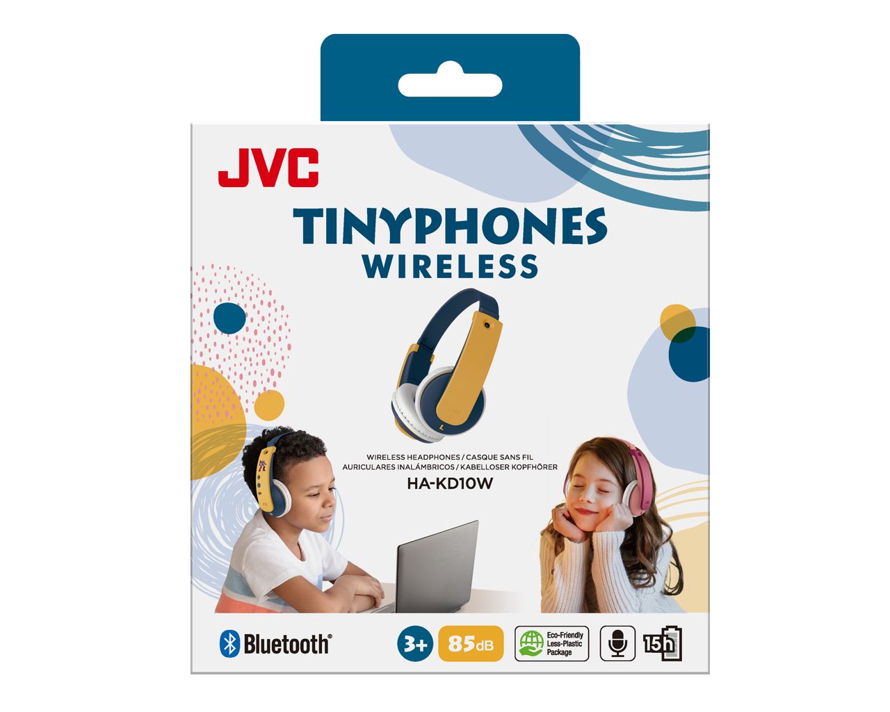 Matériels audio casque pour enfant JVC HA-KD10W Bluetooth Bleu infinytech Réunion 05