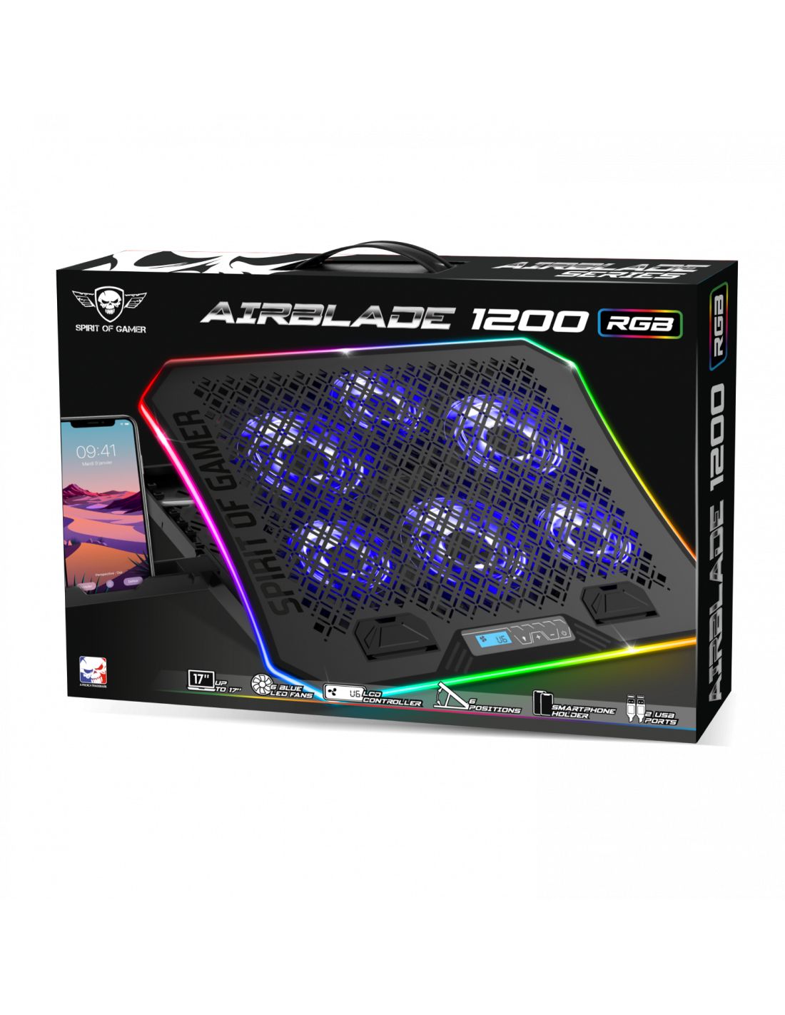 Matériels informatique refroidisseur SPIRIT of GAMER AIRBLADE 1200 infinytech Réunion 04