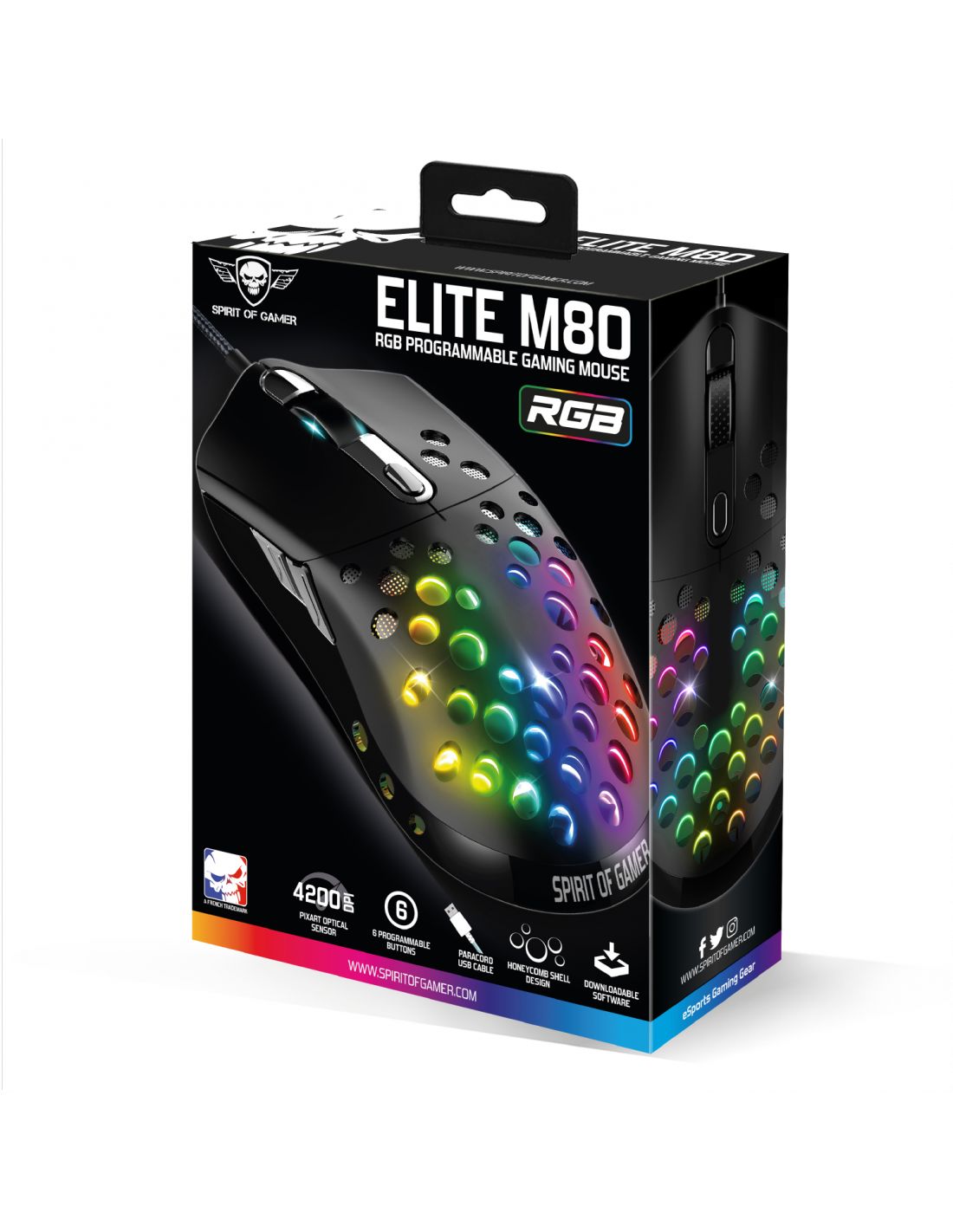 Matériels informatique souris SPIRIT of GAMER ELITE-M80 infinytech Réunion 03
