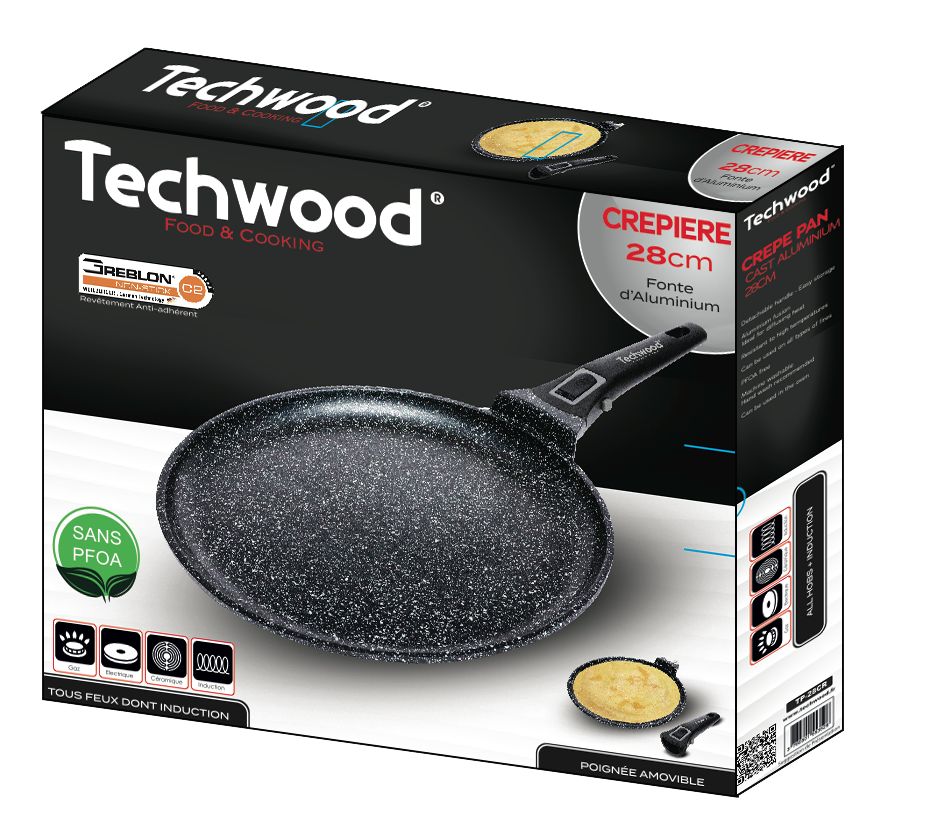 Petit électroménager crêpière TECHWOOD TP-28CR infinytech Réunion 03