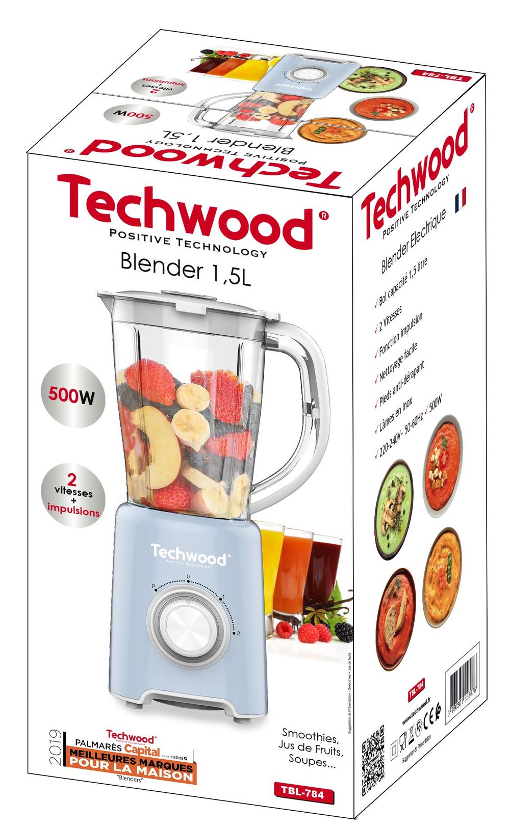 Petit électroménager blender TECHWOOD TBL-784 infinytech Réunion 02