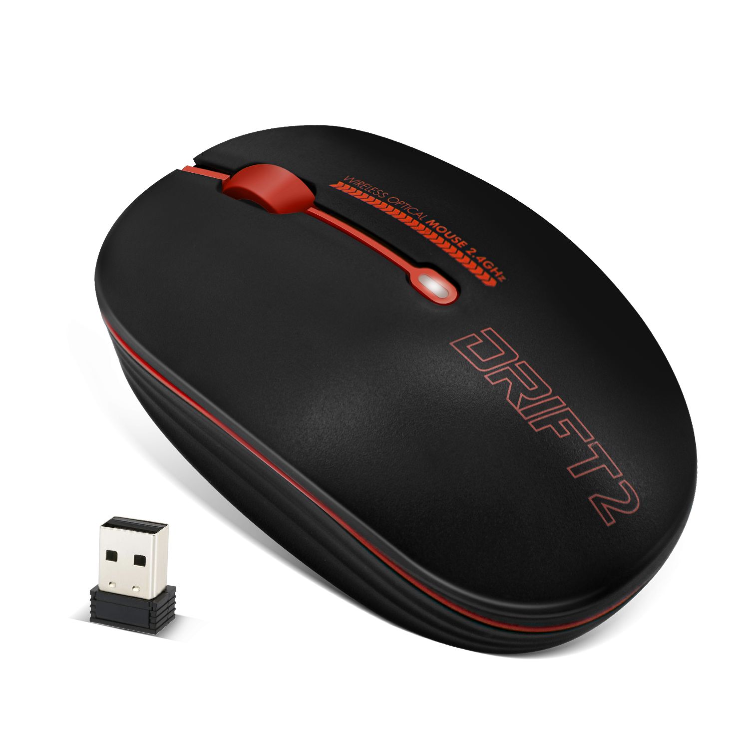 Matériels informatique souris ADVANCE Drift 2 Sans Fil Rouge infinytech Réunion 08
