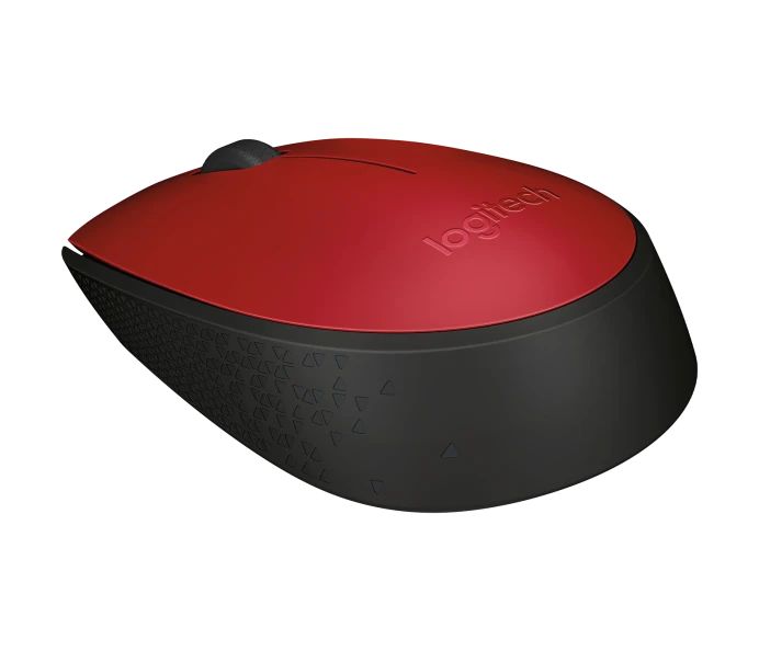 Souris sans fil compacte - Logitech M171 - rouge   - Shopping  et Courses en ligne, livrés à domicile ou au bureau, 7j/7 à la Réunion