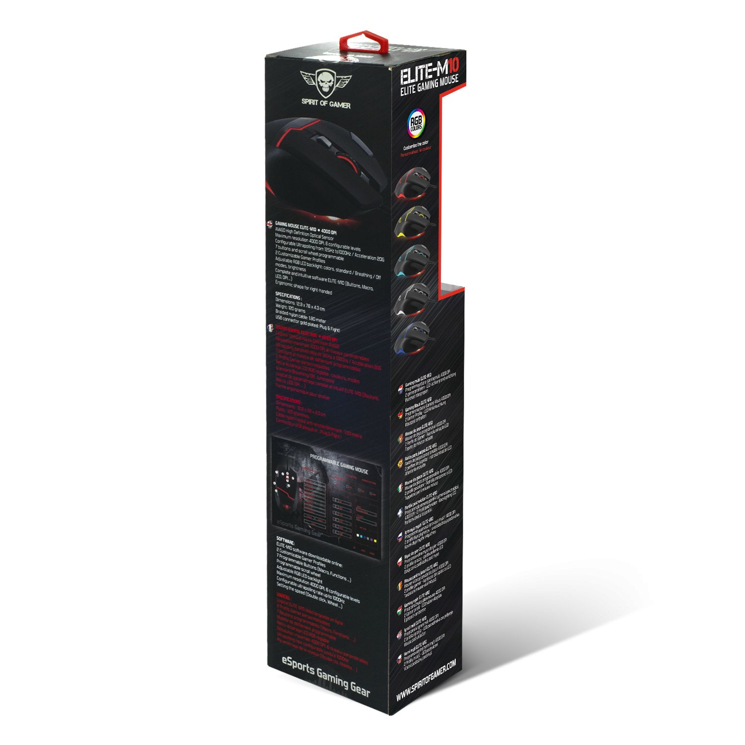 Matériels informatique souris SPIRIT of GAMER Elite-M10 infinytech Réunion 07