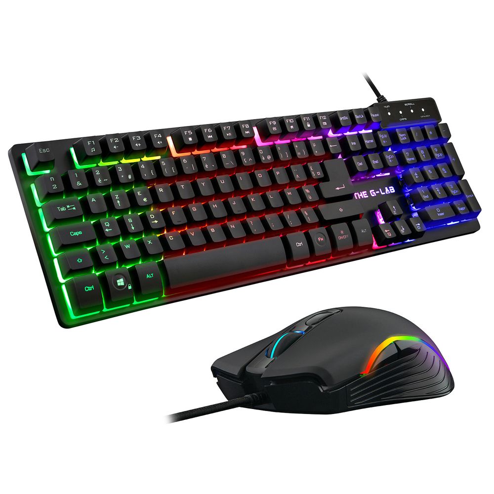 Matériels informatique Pack Clavier Souris The G-LAB Combo Krypton Filaire infinytech Réunion 13