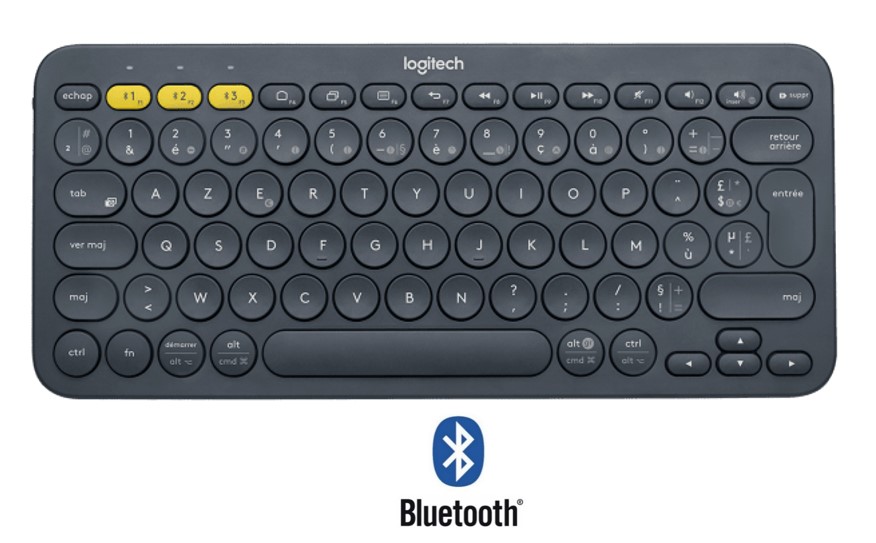 Matériels informatique clavier multi dispositif LOGITECH K380 Bluetooth Noir infinytech Réunion 17