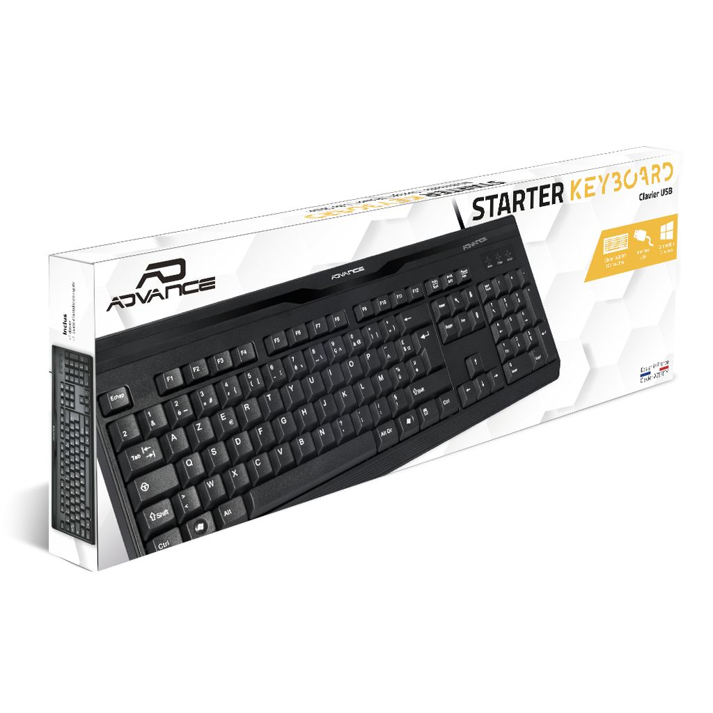 Matériels informatique clavier ADVANCE CLA-901U Filaire infinytech Réunion 07