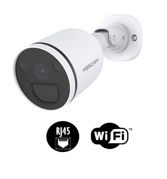 Caméra extérieure FOSCAM S41 Spots et Alarme RJ45 Wi-Fi - infinytech-reunion
