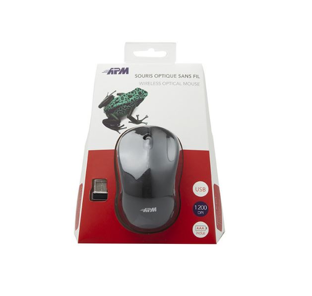 Matériels informatique souris APM 571126 Sans Fil Noire infinytech Réunion 03
