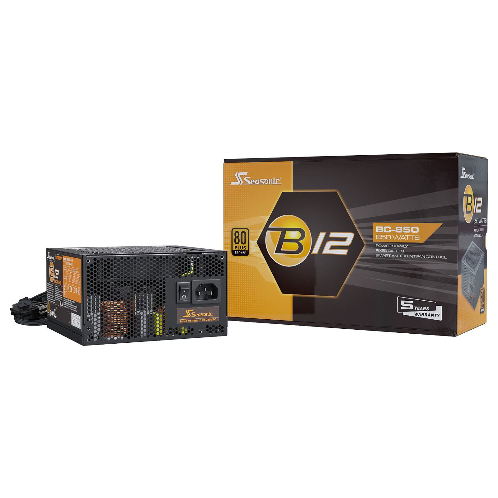 Matériels informatique alimentation SEASONIC BC12 BV-850 850W 80Plus Bronze infinytech Réunion 15