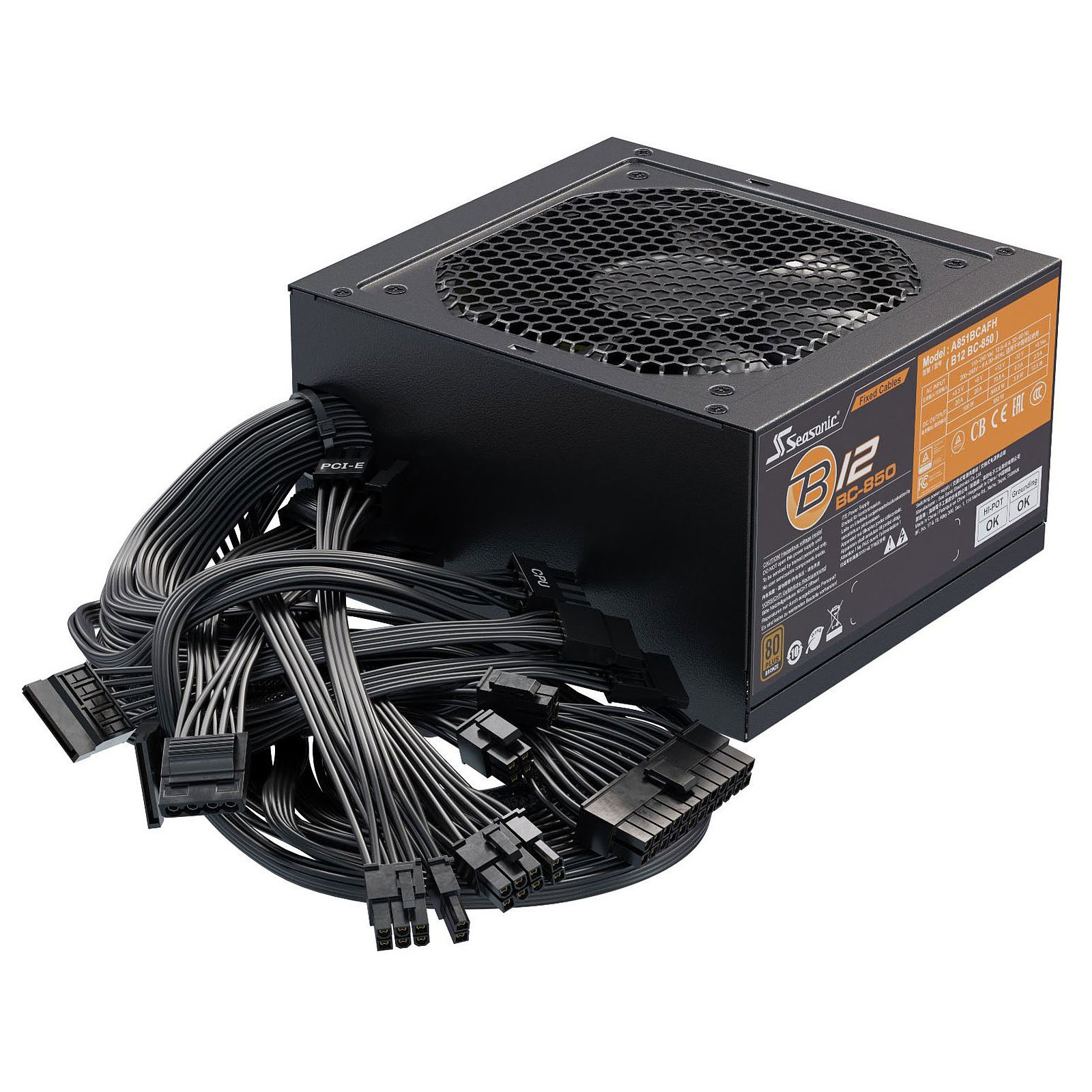 Matériels informatique alimentation SEASONIC BC12 BV-850 850W 80Plus Bronze infinytech Réunion 10