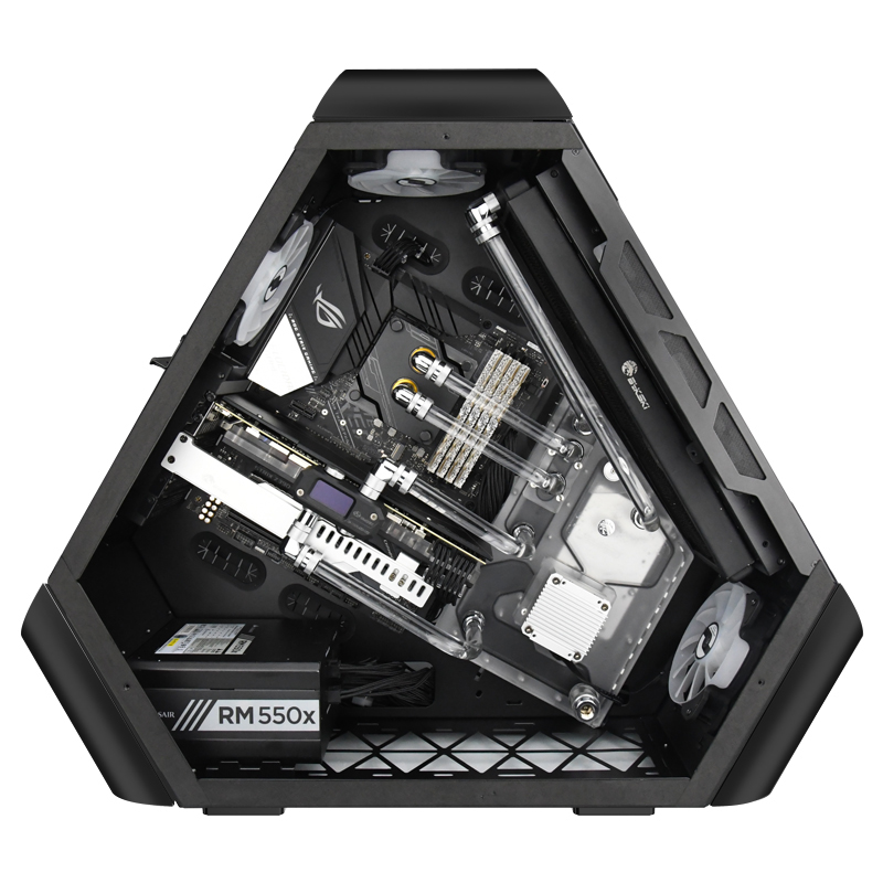 Matériels informatique boitier pc JONSBO TR03-G Showcase Tempered Glass Black infinytech Réunion 06