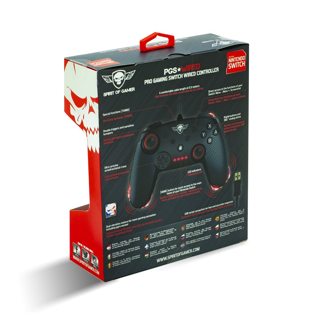 Matériels informatique manette Pro Gaming SWITCH SPIRIT of GAMER SOG-WGPS Filaire infinytech Réunion 03