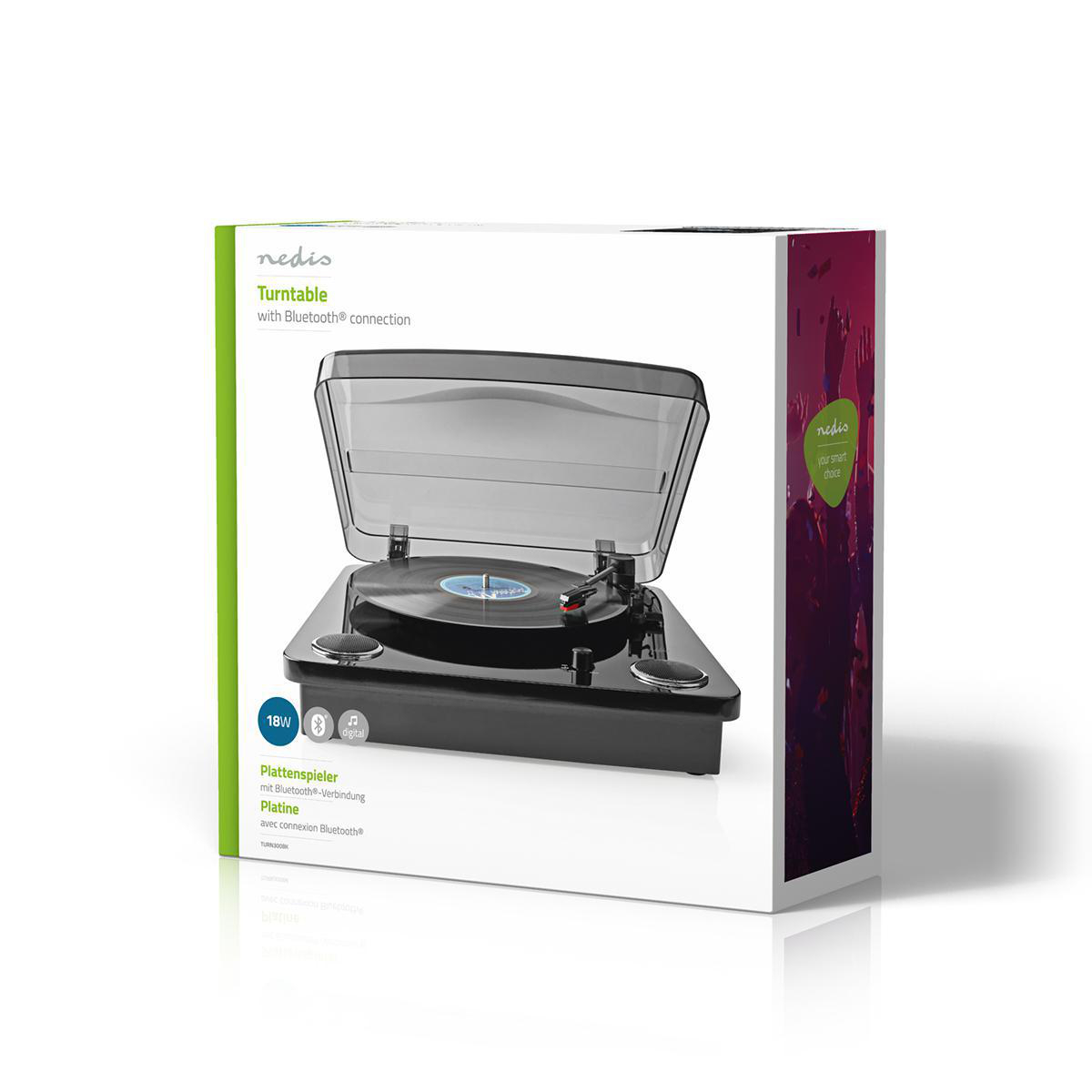 Matériels informatique platine vinyle Bluetooth NEDIS TURN300BK infinytech Réunion 06