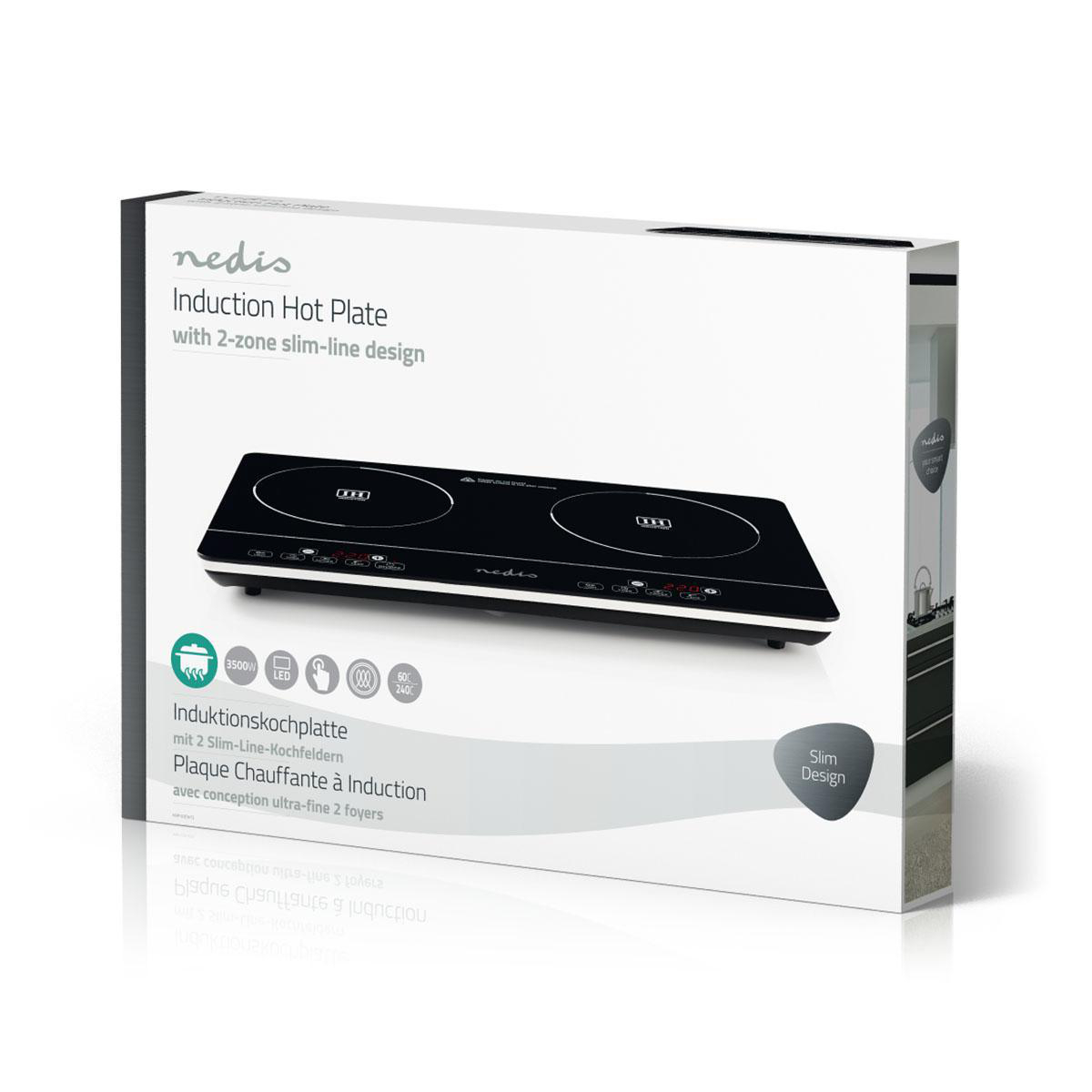 Petit électroménager plque à induction NEDIS KAIP122CWT2 infinytech Réunion 02