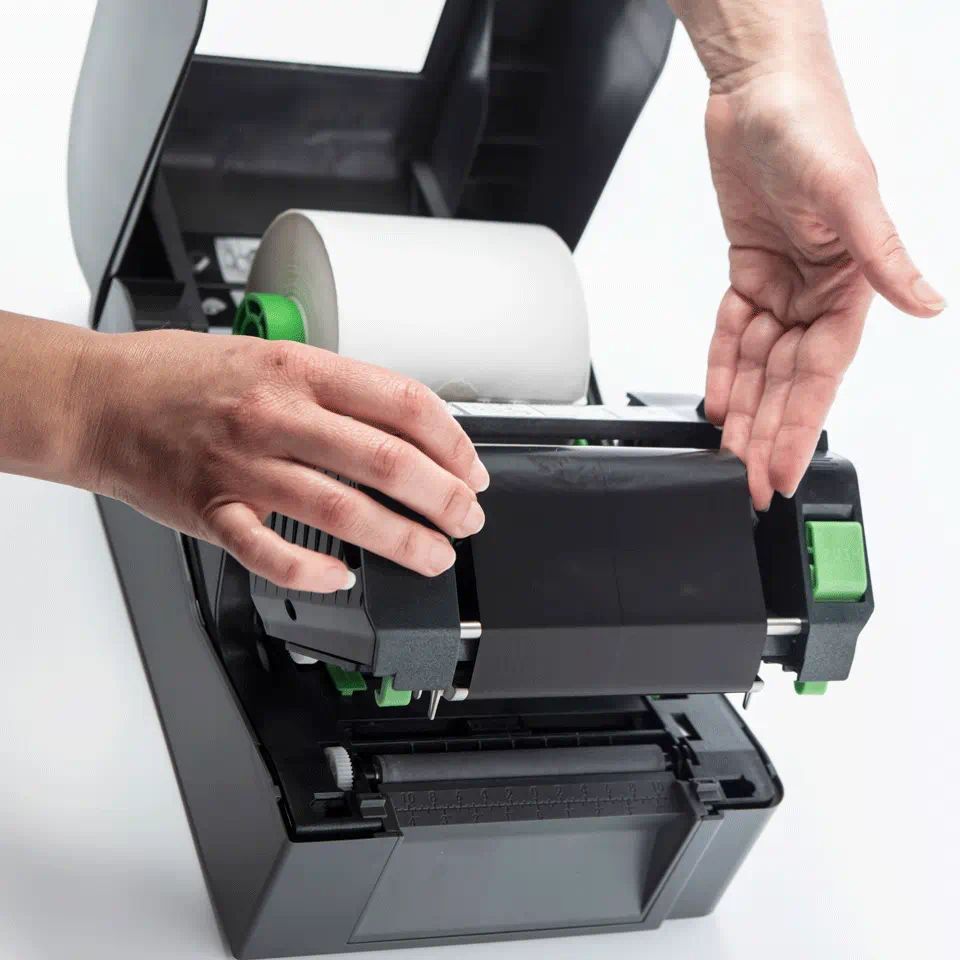 Matériels informatique imprimante détiquettes à transfert thermique BROTHER TD-4420TN infinytech Réunion 03