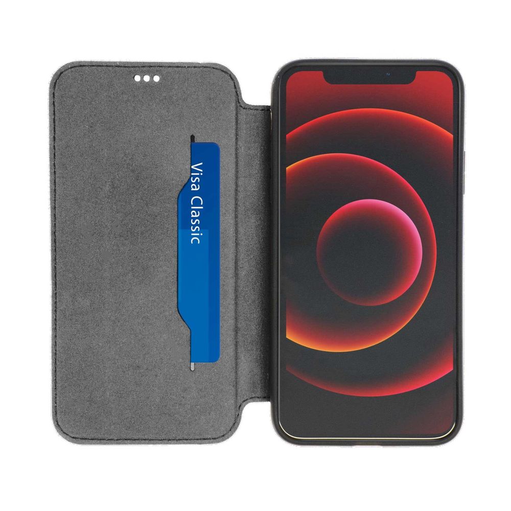 Accessoires téléphonie étui folio cuir AKASHI pour iPhone 12 Mini noir infinytech Réunion 02