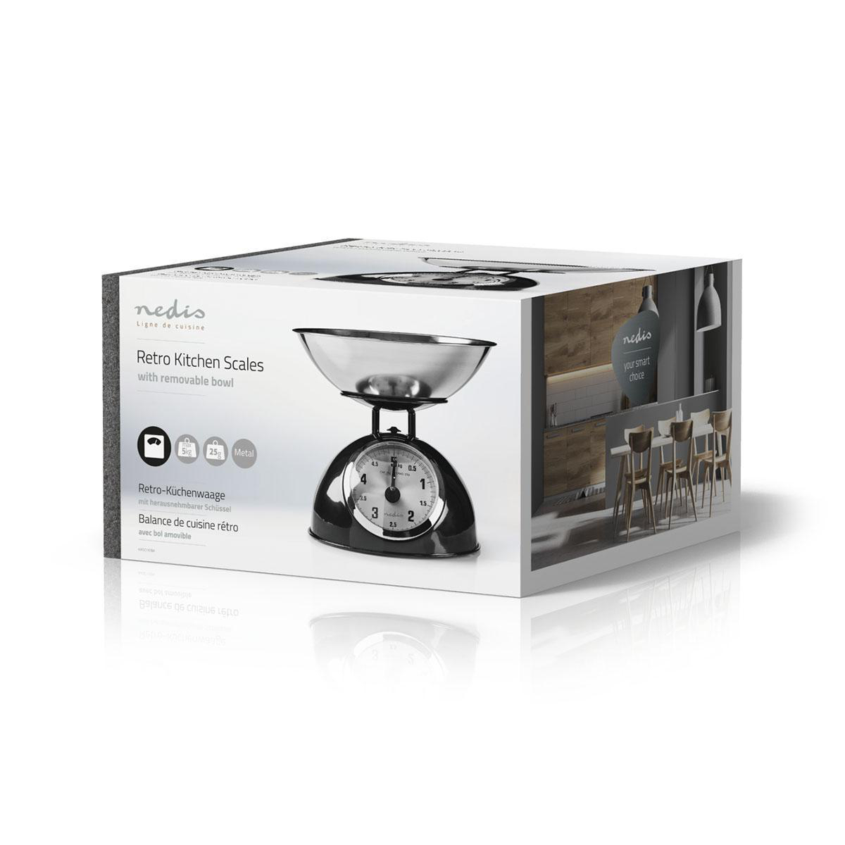 Petit électroménager Balance de cuisine NEDIS KASC110BK Acier Noir infinytech Réunion 03