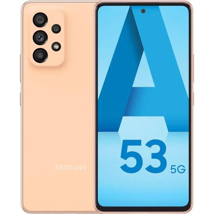 Téléphonie mobile smartphone SAMSUNG Galaxy A53 SM-A536B 6,5 128Go Peche 5G infinytech Réunion 01