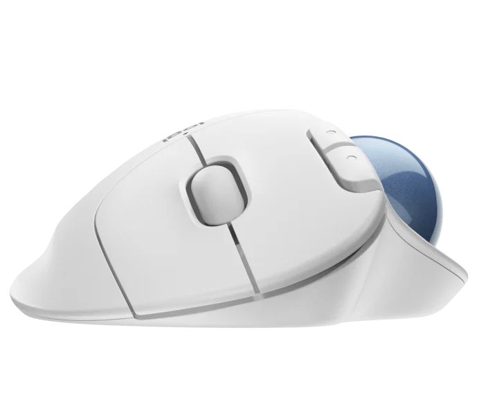 Matériels informatique souris ergonomique LOGITECH ERGO M575 Sans Fil Blanche infinytech Réunion 03