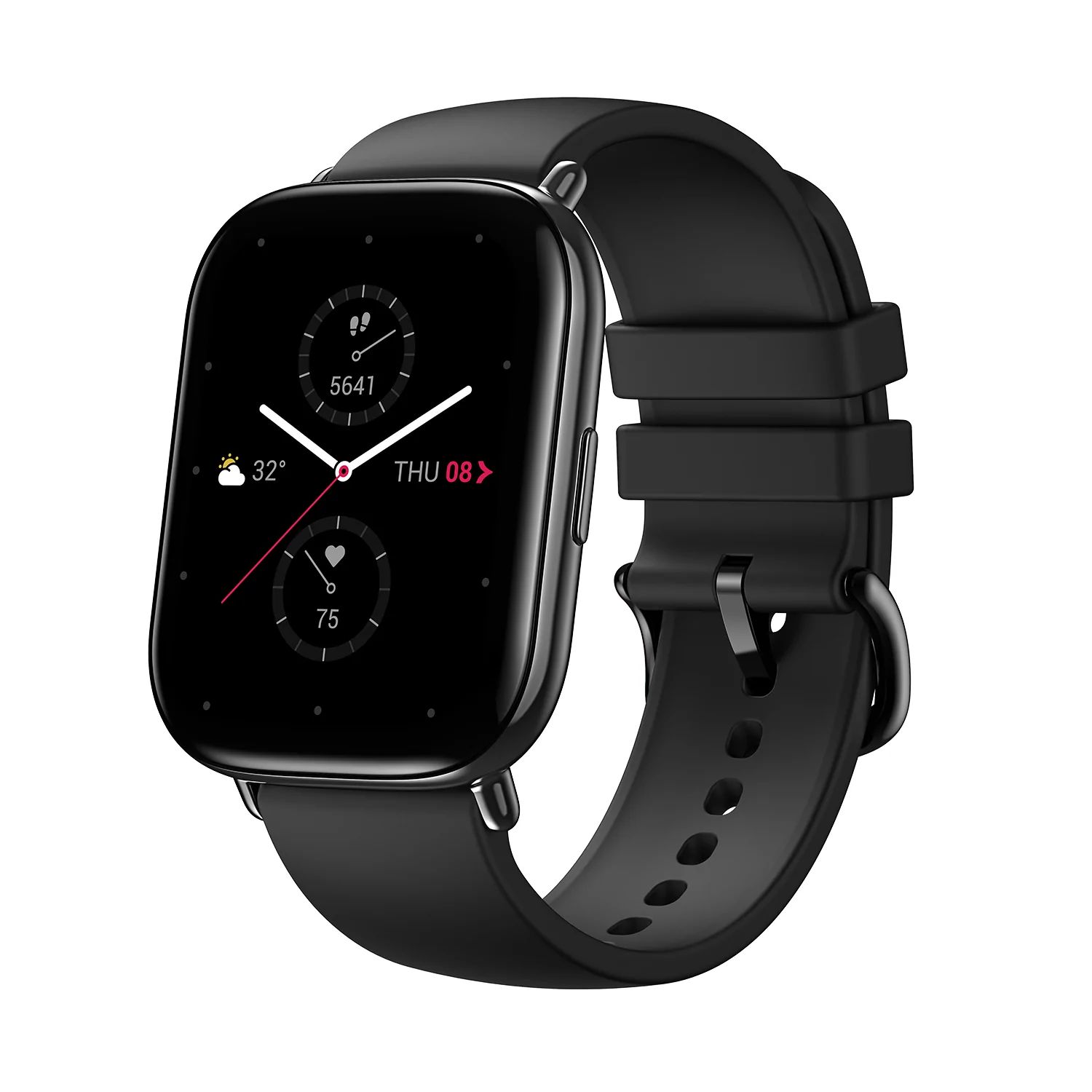 Objets connectés montre connectée Amazfit Zepp E Square Inox Noire infinytech Réunion 02