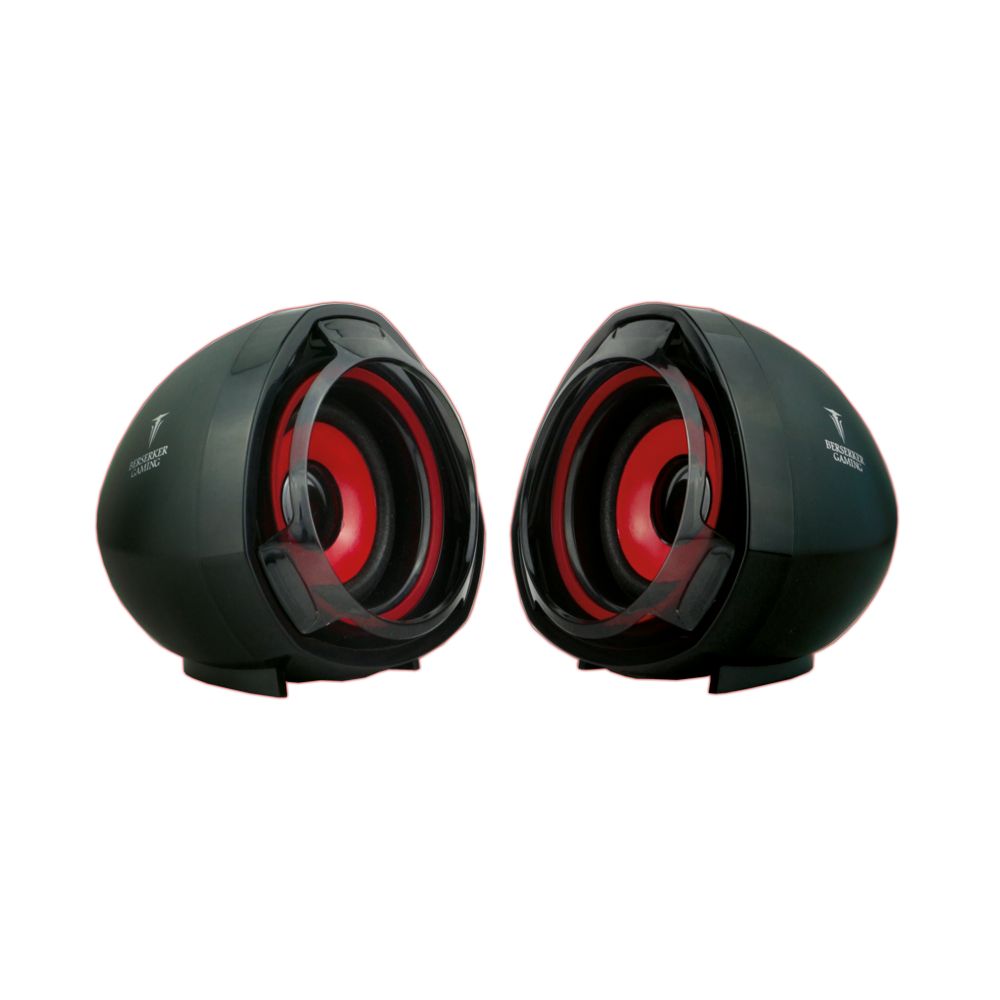 Matériels informatique enceintes 2.0 BERSERKER Gaming HATI Rouge infinytech Réunion 03