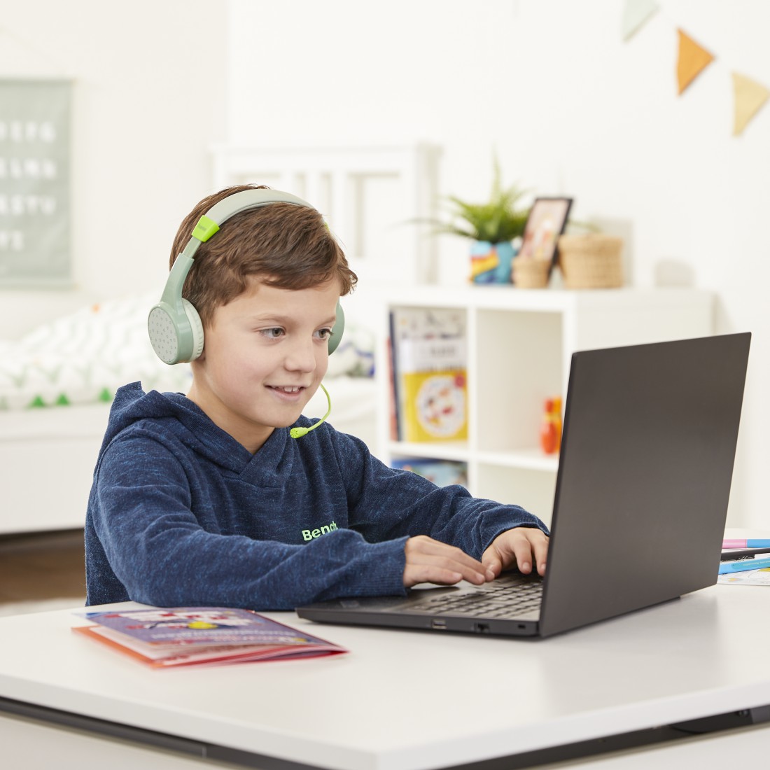 Matériels audio casque audio pour enfant HAMA Teens Guard Bluetooth Vert infinytech Réunion 03