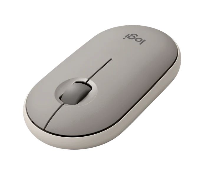 Matériels informatique souris LOGITECH Pebble M350 Sans Fil et Bluetooth Sable infinytech Réunion 05