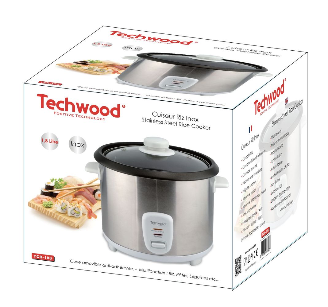 Petit électroménager cuiseur à riz TECHWOOD TCR-186 infinytech Réunion 02